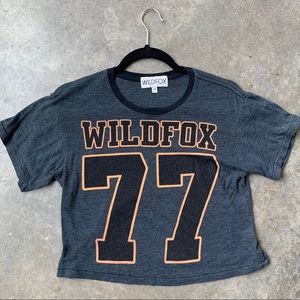 Wildfox Crop Top Tee XS